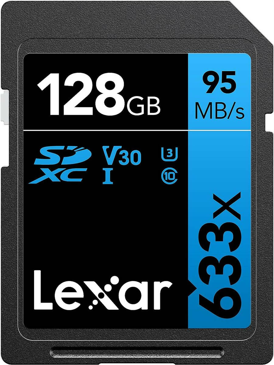 Lexar High-Performance Blue Series 633x MicroSDHCMicroSDXC UHS-I Card (128GB)