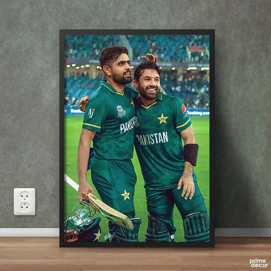 Babar & Rizwan T20 World Cup | Cricket Wall Art