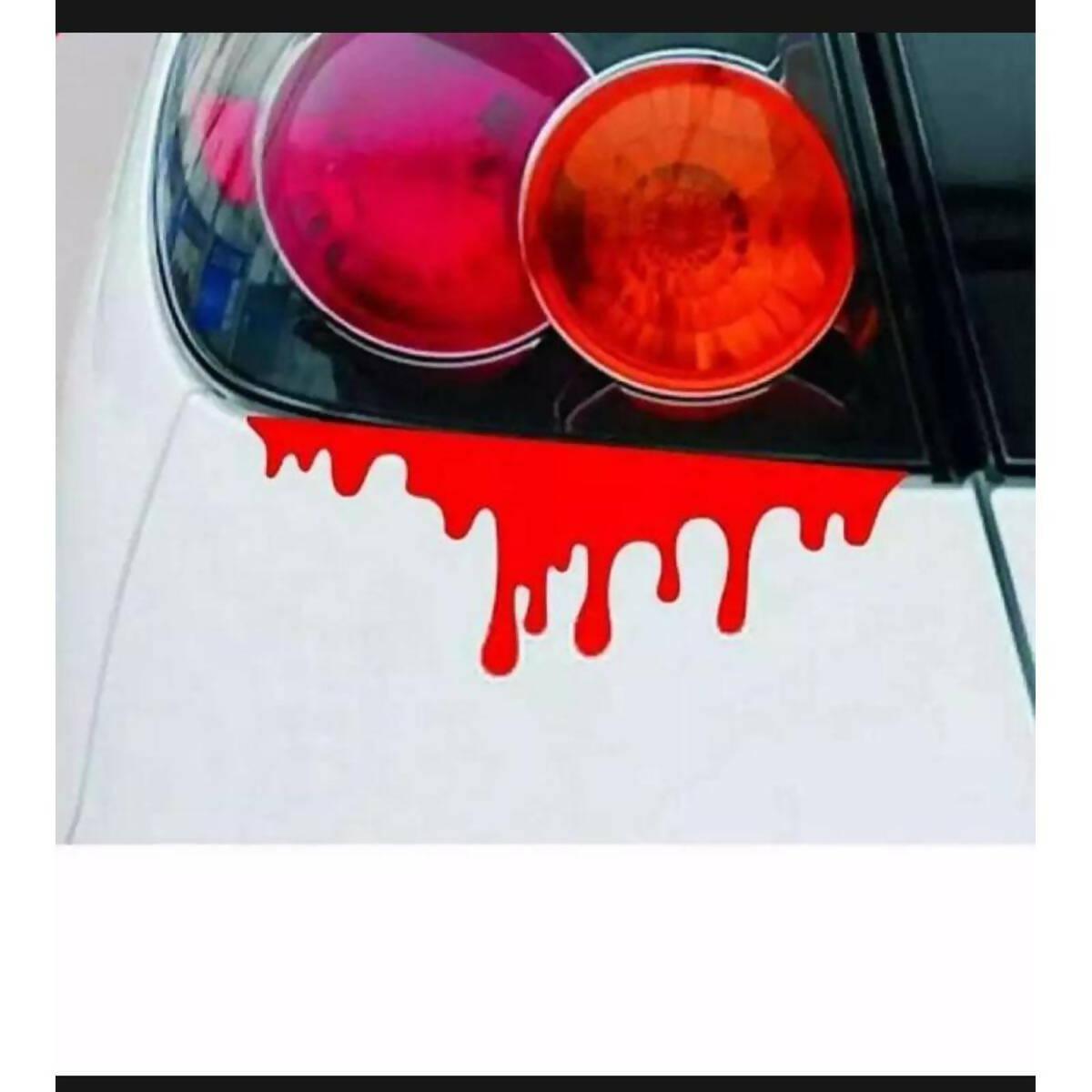 2Pcs Red Blood Stickers For Car Backlight, - ValueBox