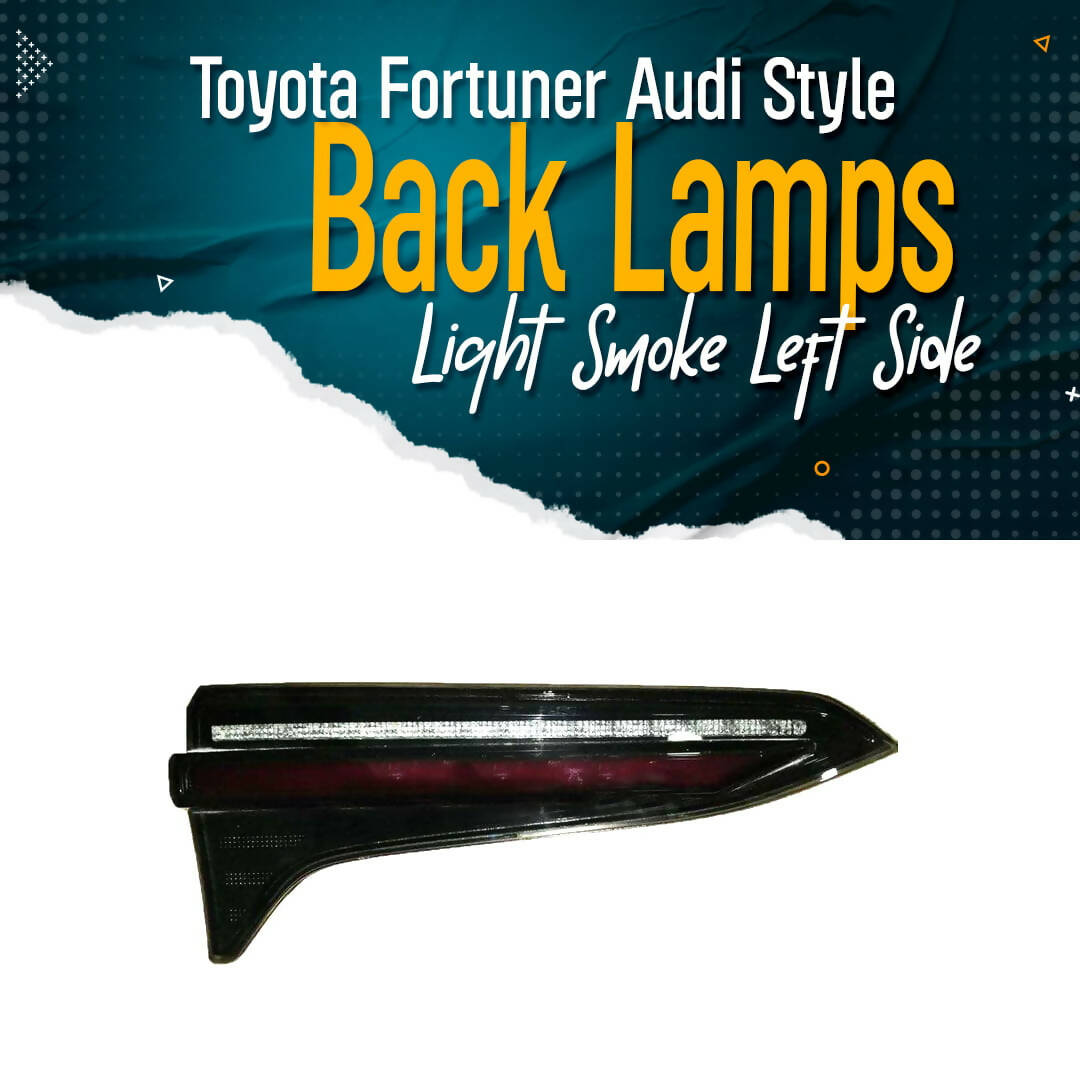 Toyota Fortuner Audi Style Back Lamps Light Smoke Left Side - Model 2016-2021