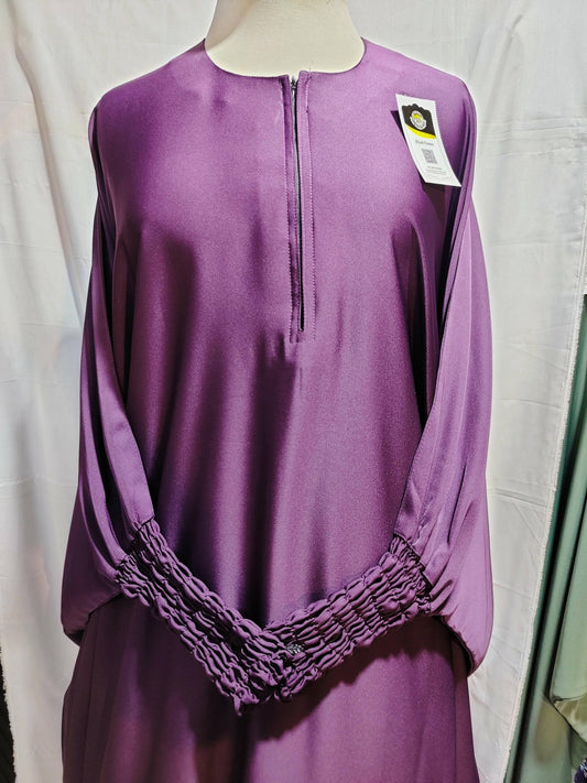 Jilbab kaftaan purple plane abaya for girls