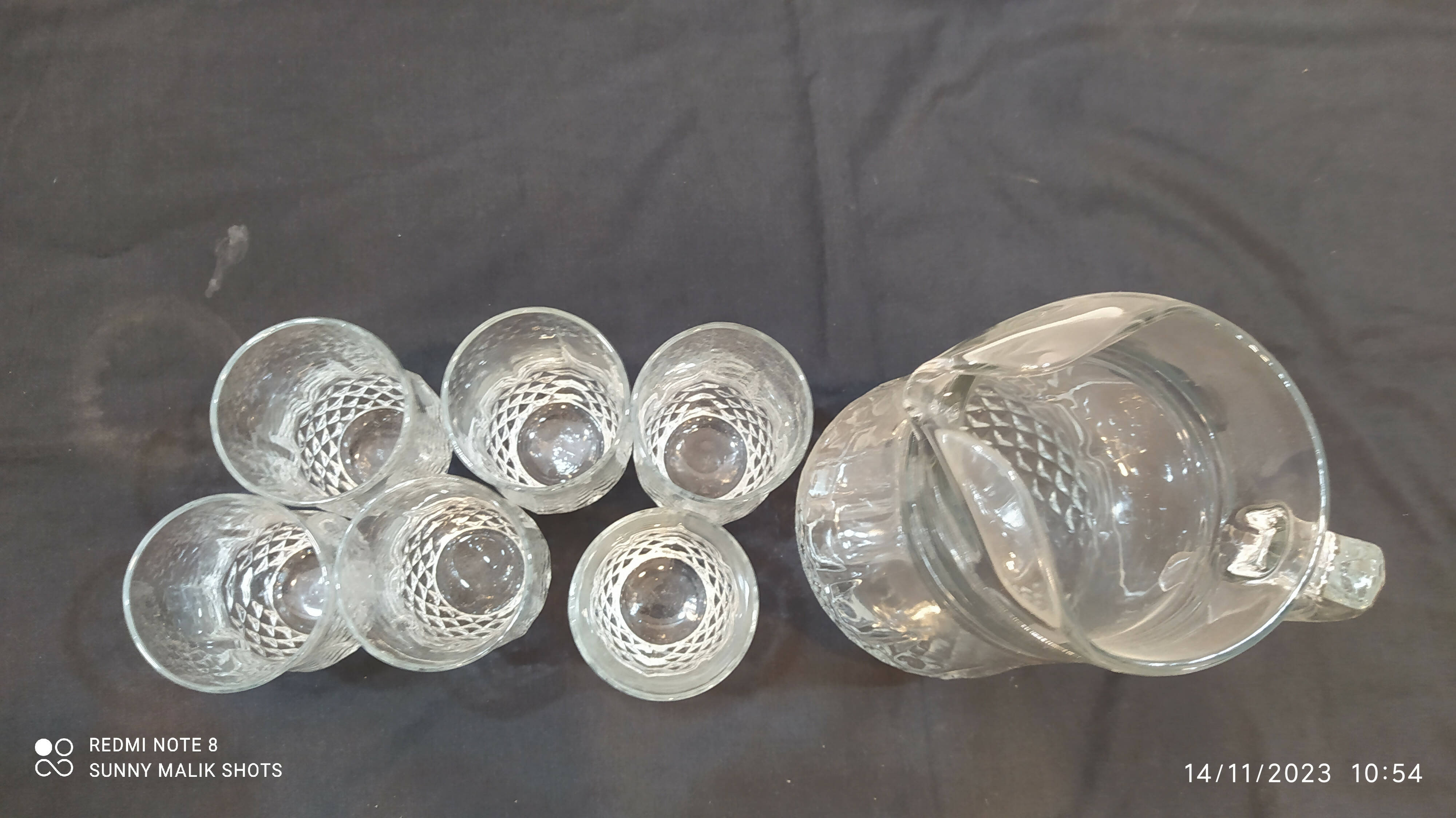 Glass and Jug Water Set of 7