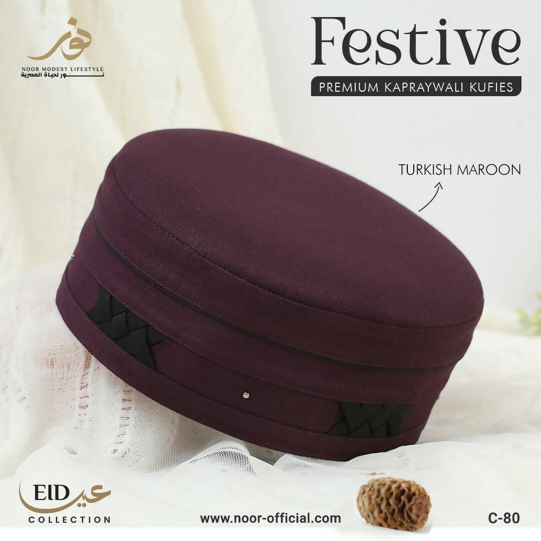 Koofi Prayer Cap Namaz Topi Islamic Hat For Men