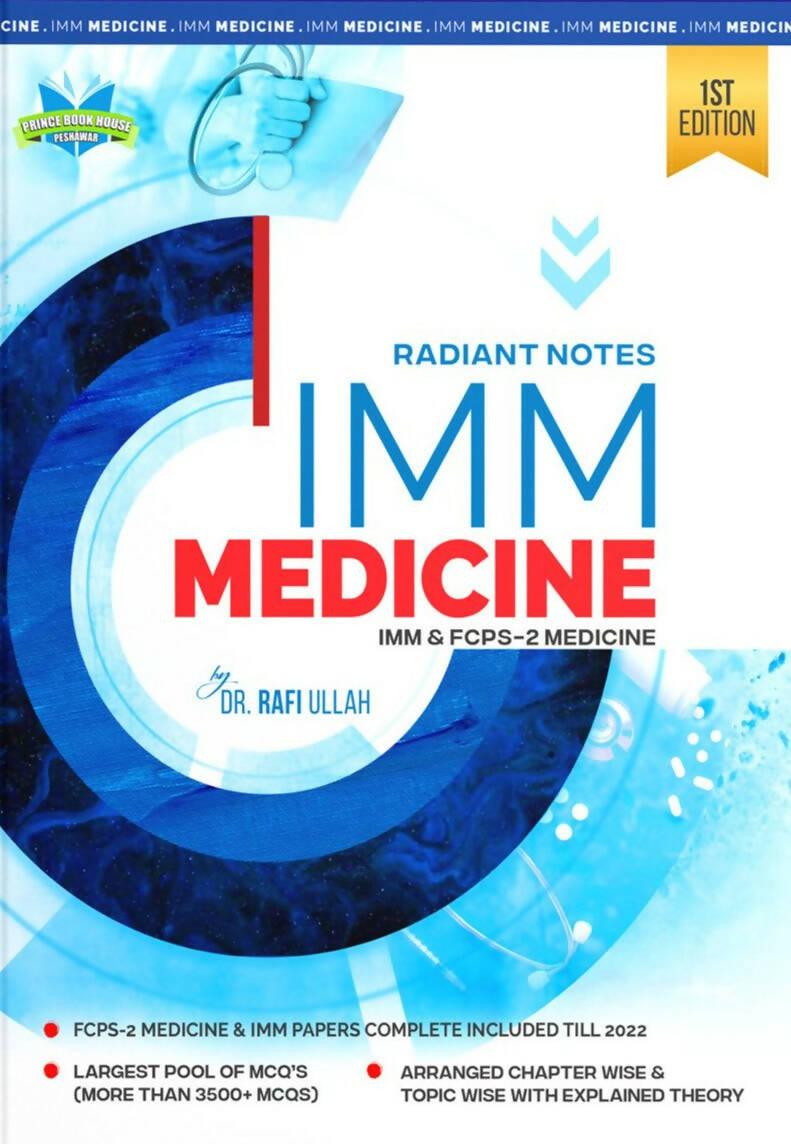 Radiant Notes IMM Medicine FCPS 1s Edition By DR Rafiullah - ValueBox