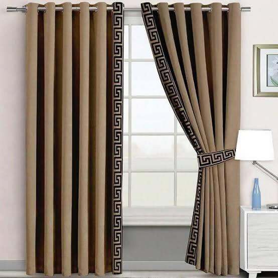 Velvet embroidery curtain Pack of 2 - ValueBox