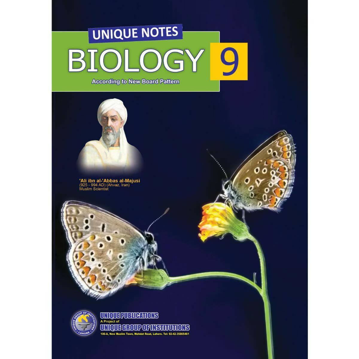 Unique Notes Biology 9 - ValueBox
