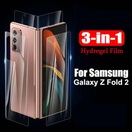 3pcs Hydrogel Film for Samsung Galaxy Z Fold 2 5G Front Back
