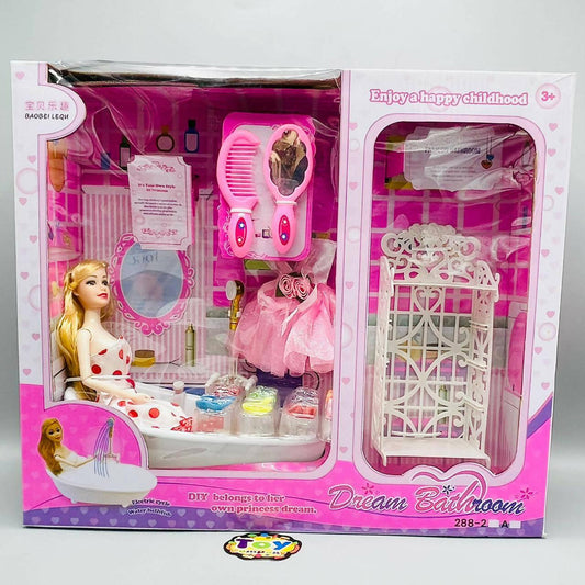 Dream Bathroom With Doll & Accessories - ValueBox