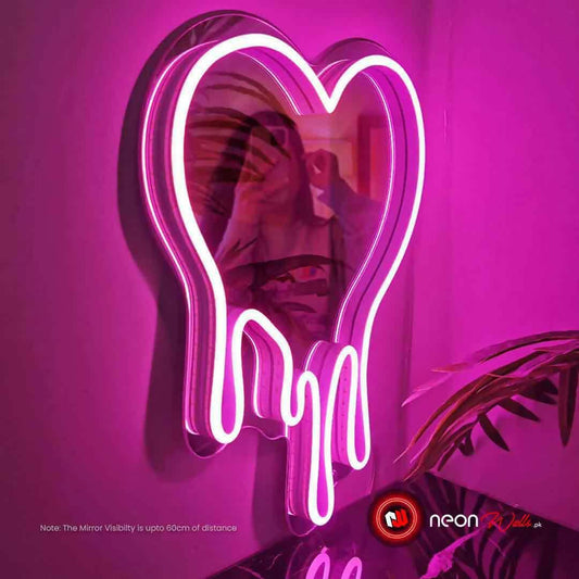 Melting Heart Neon Selfie Mirror - Neon Lights - ValueBox