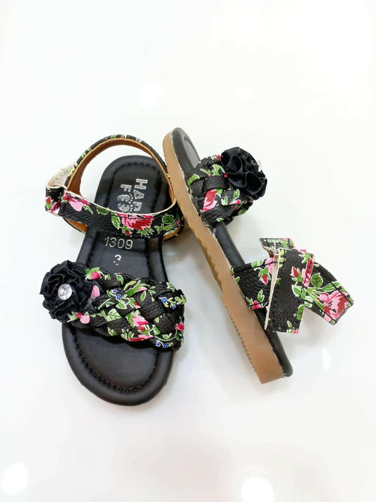 Fashion Infant Baby Girl Princess PU Leather+Cloth Soft Sole Sandals Toddler Summer Shoes Bow-Knot Crib Shoes Sandal - ValueBox