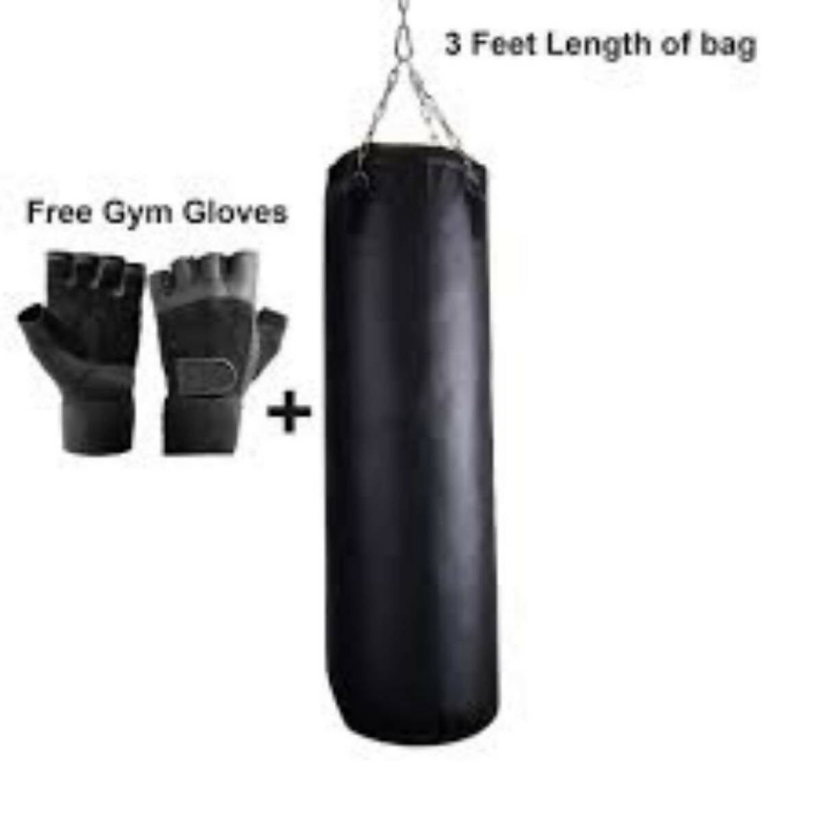 Pack of 3 Boxing Bag 3fth + Boxing Gloves punching bag bandages hand wraps