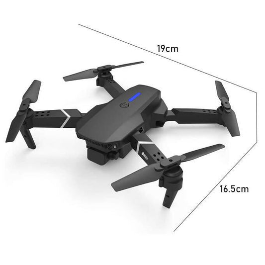 Remote Control Mini Drone LED lighting - GPS - Headless mode - Without Camera - Black