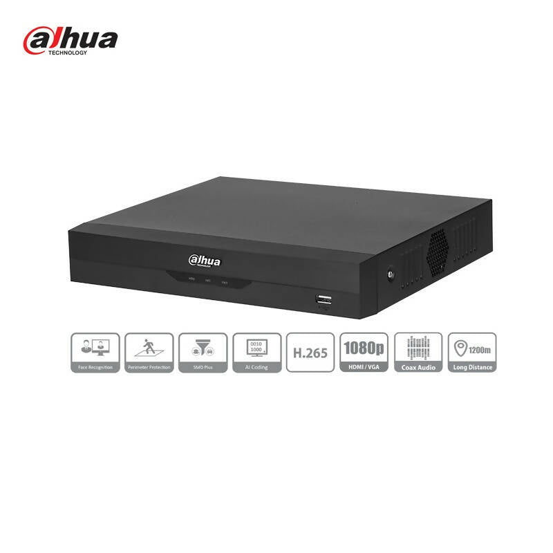 DAHUA XVR5108HS-I3 8 Channel Penta-brid 5M-N/1080p Compact 1U 1HDD WizSense Digital Video Recorder-UPTO 5MP