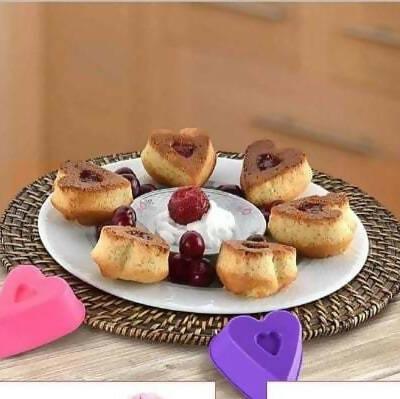 6 pieces silicone Baking Mould For Cake - ValueBox