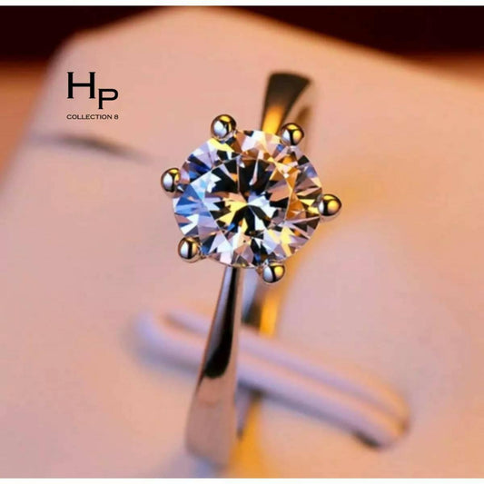 Crystal Zircon Stone Oval Diamond Ring for girl