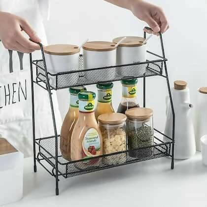 2-Tier Metal Kitchen & Bathroom Rack - ValueBox