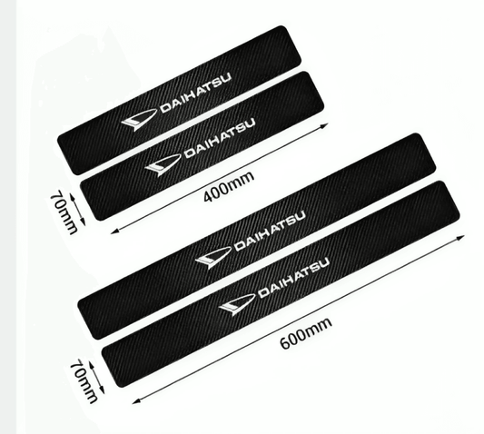 Car Styling 4PCS Carbon Fiber Car Door waterproof Protect Sill Plate Stickers For Daihatsu Car Styling Decor Accessories decoration Accessories - ValueBox