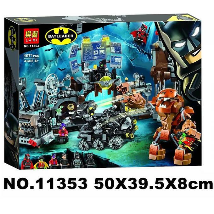 Batman Batcave Clayface Invasion Building Blocks Toys Lari 11353 -1071 Pcs - ValueBox