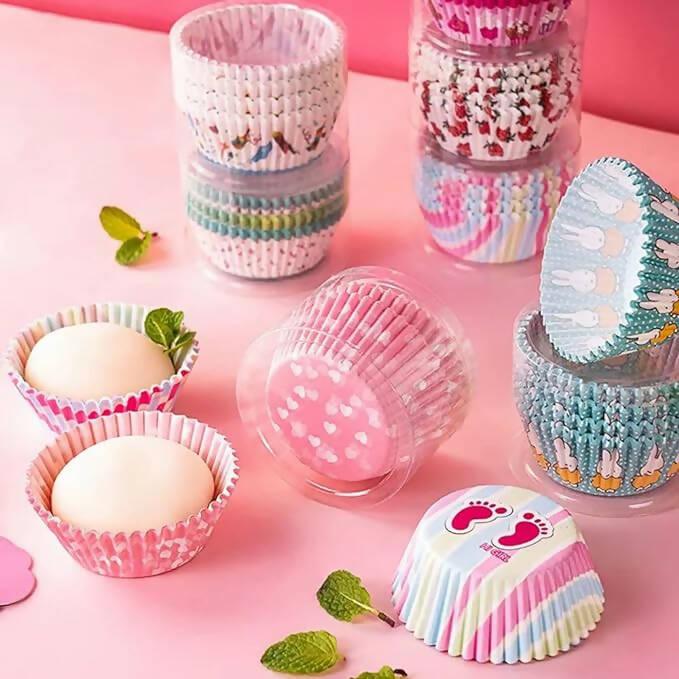 Paper Cake Cups Baking Muffin Paper Cups, for Spring Birthday Easter Holiday and Party Decorations - ValueBox