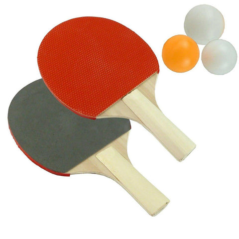 Ping Pong Table Tennis Racket Set With Three Balls For Children - ValueBox