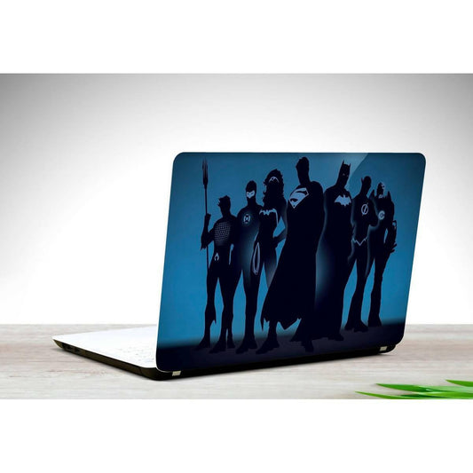 Justice League Minimalist Blue Laptop Skin Vinyl - ValueBox