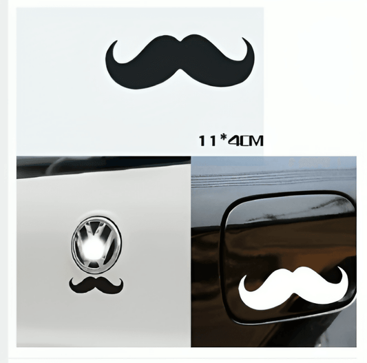 1Pc 4x11CM Mustache Car Stickers car styling vinyl decal sticker for Cars Acessories decoration LAPTOP MOBILE COMPUTER STICKER