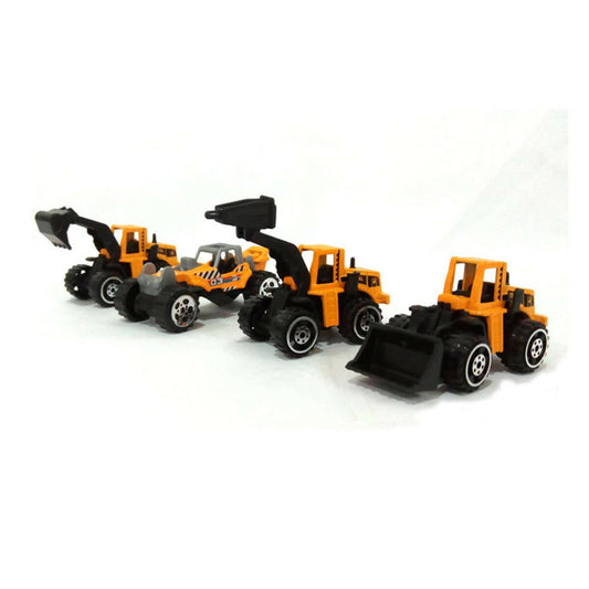 Construction Vehicles Die Cast Cars Set - 4 Pcs - ValueBox