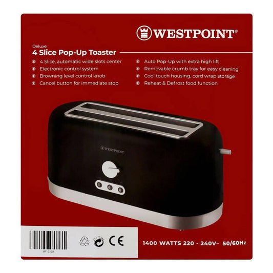 4 Slice Pop-Up Toaster WF-2528