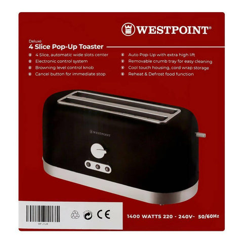 4 Slice Pop-Up Toaster WF-2528 - ValueBox