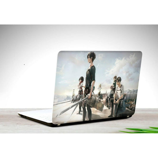 Eren Jaeger on Wall Attack on Titan Anime Laptop - ValueBox