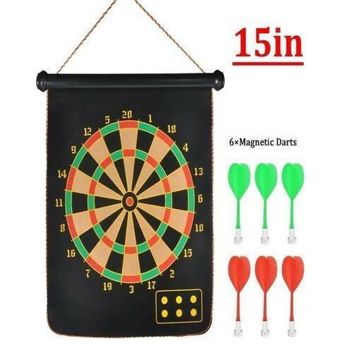 Flocking Magnetic Dart Board Double-Sided Darts Plate