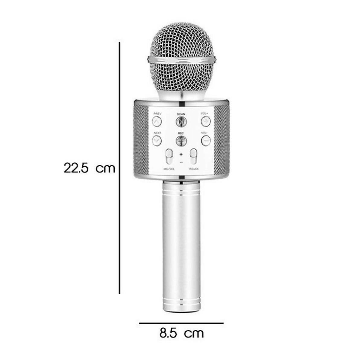 Wireless Mic with Speaker – Bluetooth Karaoke Radio Microphone – WS-858