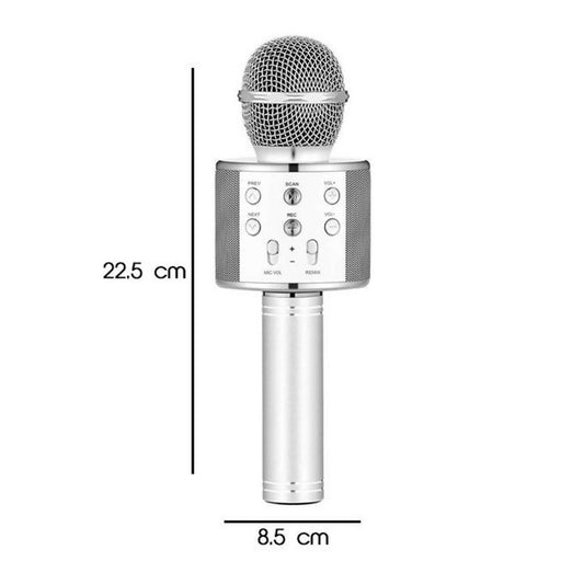 Wireless Mic with Speaker – Bluetooth Karaoke Radio Microphone – WS-858