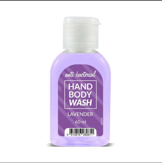 Travel Size Face Wash Antibacterial Lavender Hand Wash Body Wash 60 ml - ValueBox