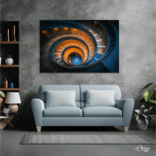 Home decor & Wall decor Vortex Stairs Of Vatican Stairs (Single Panel) | Architecture Wall Art - ValueBox