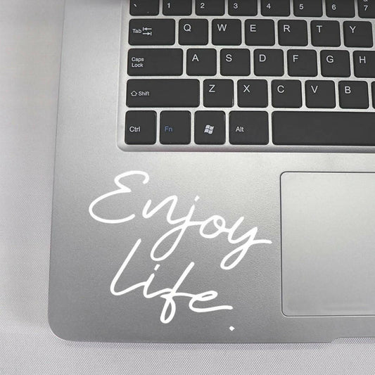 Enjoy Life Motivational Laptop Sticker Decal New Design, Car Stickers, Wall Stickers High Quality Vinyl Stickers by Sticker Studio