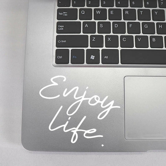 Enjoy Life Motivational Laptop Sticker Decal New Design, Car Stickers, Wall Stickers High Quality Vinyl Stickers by Sticker Studio - ValueBox