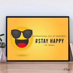 Home & Wall Decor Painting Emoji Style Canvas - ValueBox