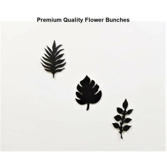 Leaves Design Wall Decoration Wooden Premium Quality Pack of 03 ( 6 inch x 4 Inch )