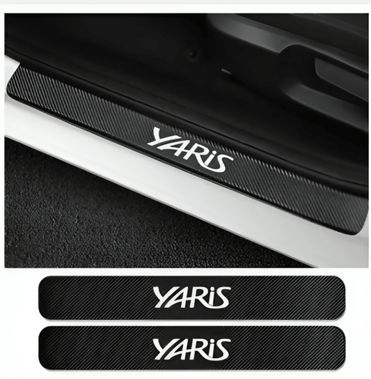 4PCS Toyota Yaris Car Door Sill Threshold Stickers Door Sill Guard Protected Stickers For Toyota Corolla Sport Accessories - ValueBox