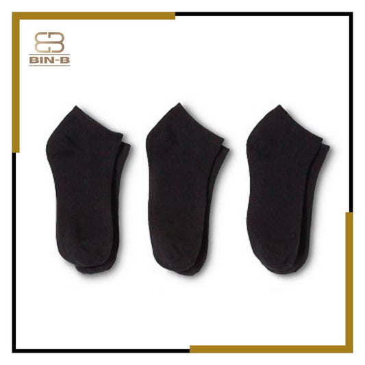 Pack Of 3 Pairs Ankle Socks For Men Women