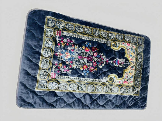 Muslim Prayer Mat Extra Soft Flower Printed - ValueBox