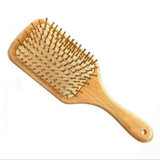 Wooden Bristle Without Tips Large Size Hair Brush