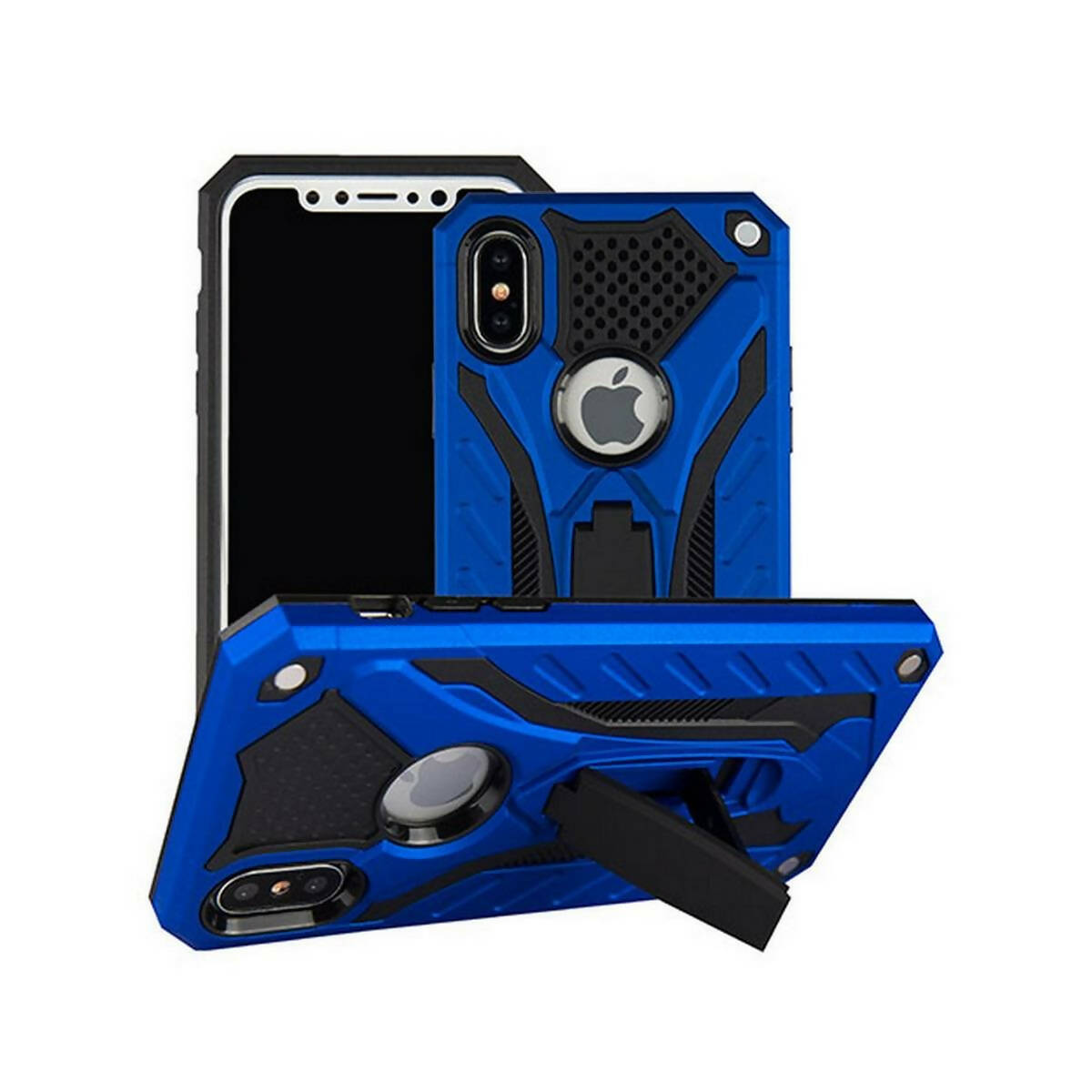 iPhone XS Max Antishock & Drop Resistanc Armor With Camera Protection & Stand Holder Back Cover