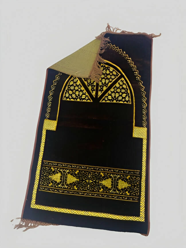 Brown - Prayer Rug with Pure Design