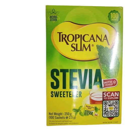 Tropicana Slim Stevia Sweetner Powder ( 100 Sachets)