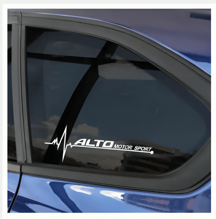 2PCS Funny Car Stickers Side Window PVC Decal For Suzuki Alto Auto Accessories - ValueBox