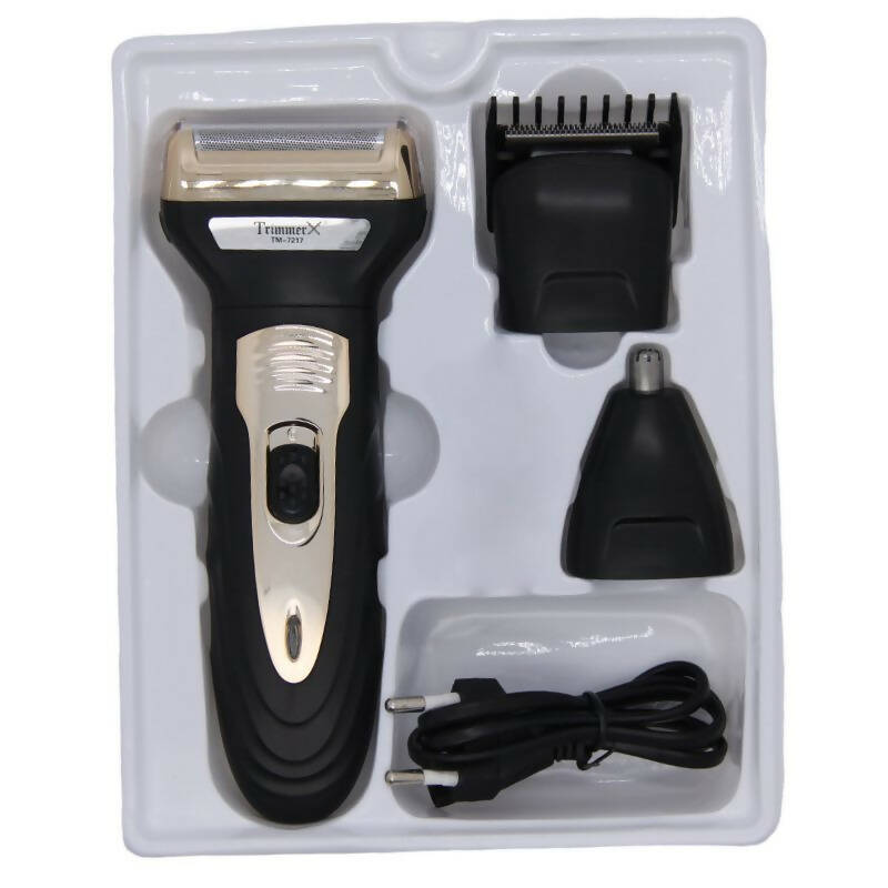 Men’s 3in1 electric shaver cleaning face trimer Rechargeable Electric Razor TM-7217