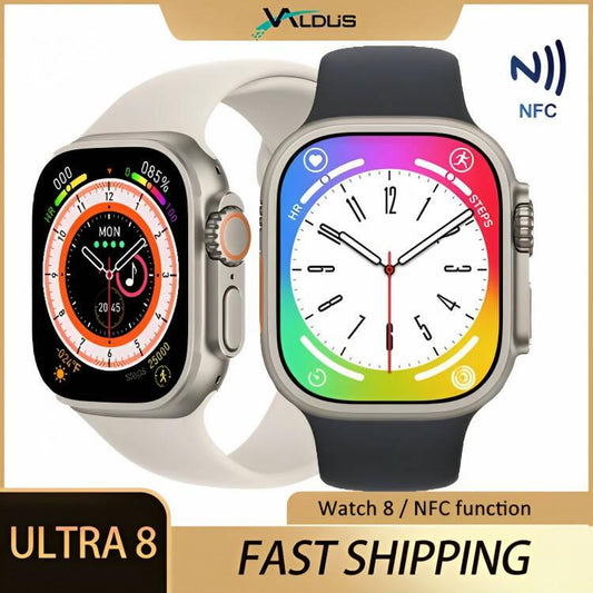 GS8 Ultra Smart Watch Series 8 with NFC 2.02 inches Screen 49mm Bluetooth Call IP68 Waterproof Long Standby Watches Heart Rate Monitor