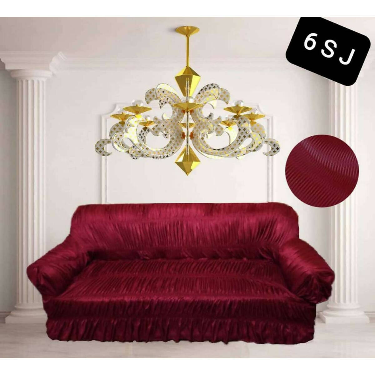 Sofa Cover Cotton 6 Seater Jursi